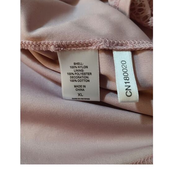 Lacey Boho Fairy Tunic Top Blouse XL Pastel Lavender Purple Flowy Yoke‎ Girly - Picture 8 of 10